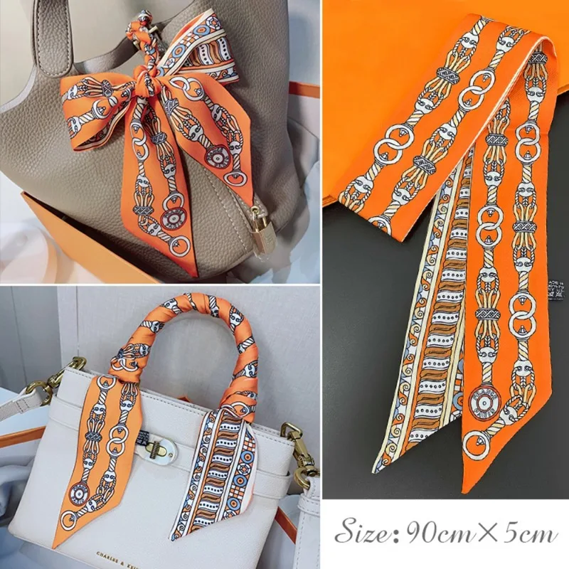 Women Fashion Necktie - Modny, cienki jedwabny szalik damski, modne
