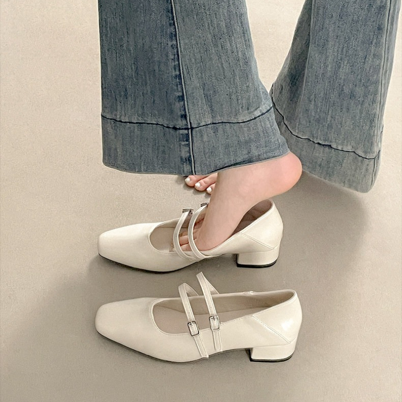 Kwadratowe noski, niski obcas, – Women'S Fashion Shoes recenzja i cena