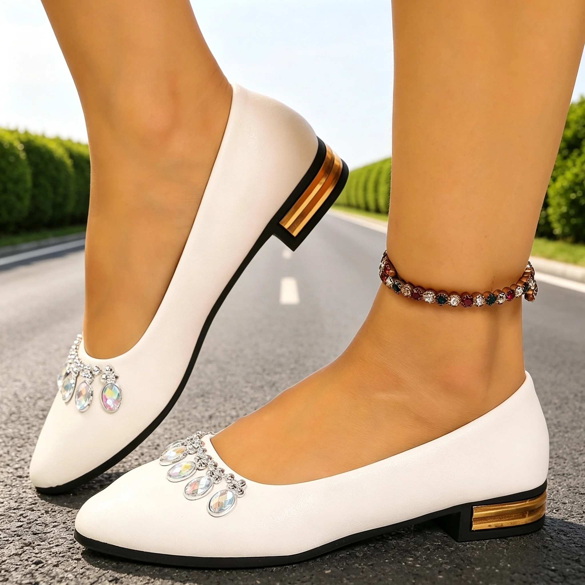 Damskie baleriny z ostrym nosk – Women'S Fashion Shoes recenzja i cena