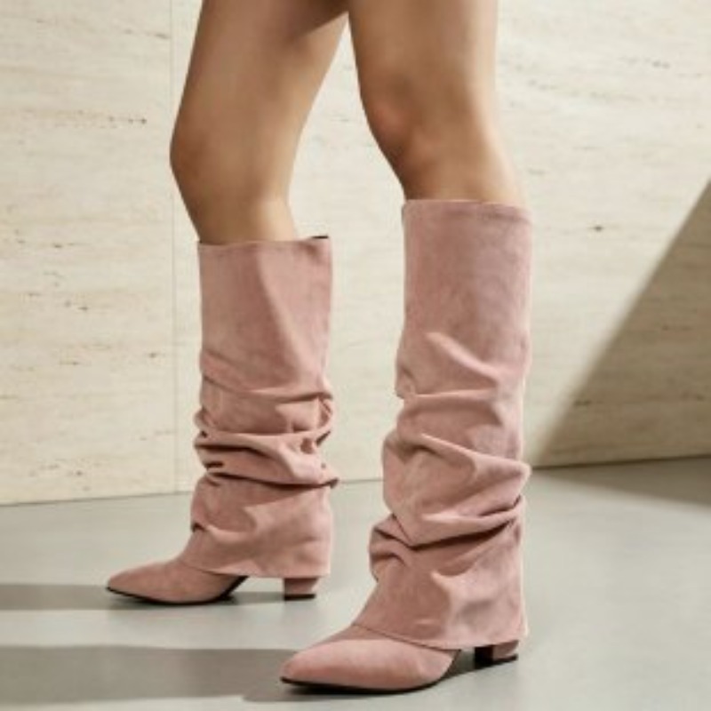 Modne, retro botki damskie na  – Women'S Fashion Knee High Boots recenzja i cena
