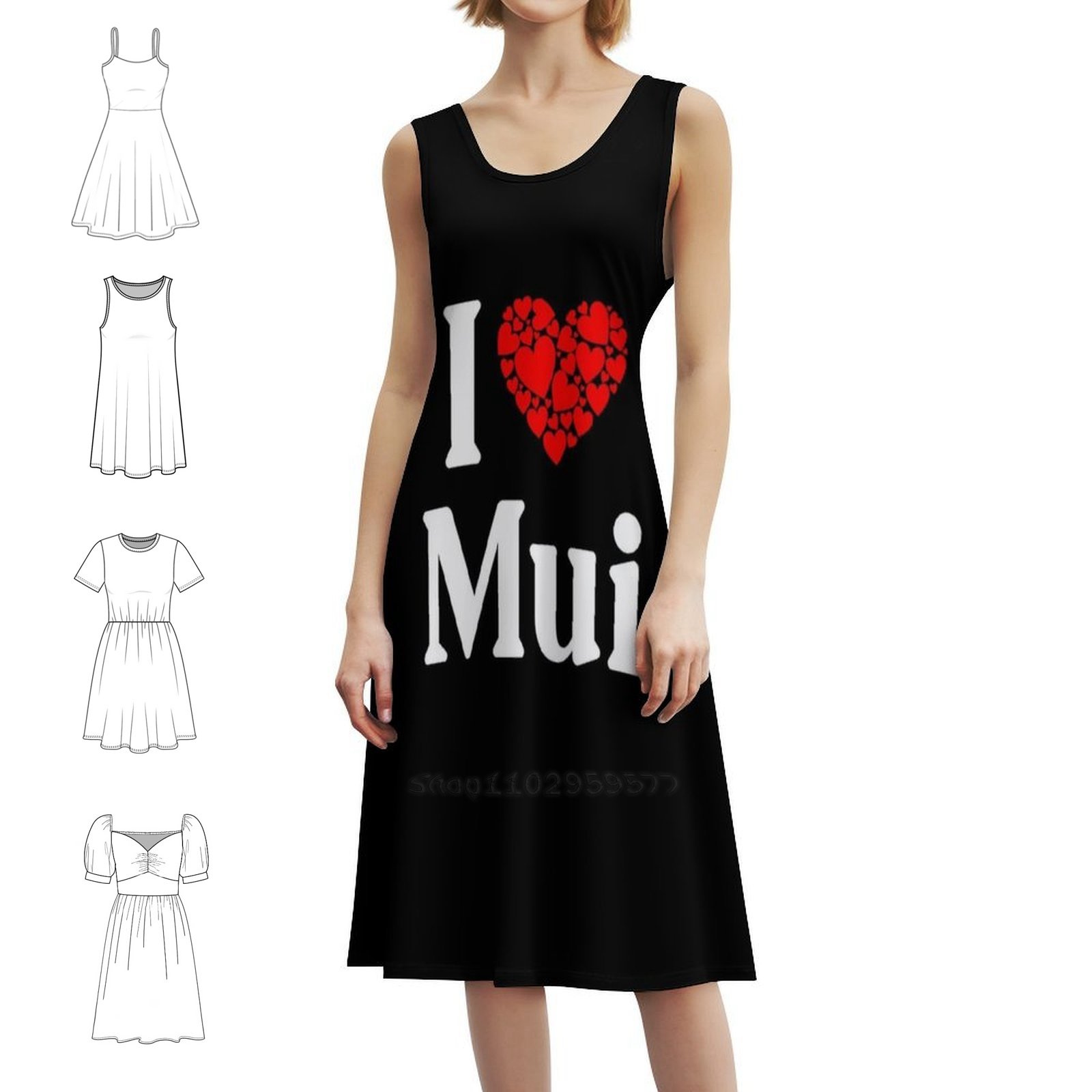 Sukienka Mui Heart-I Love Mui  – Women Fashion Dress Names recenzja i cena
